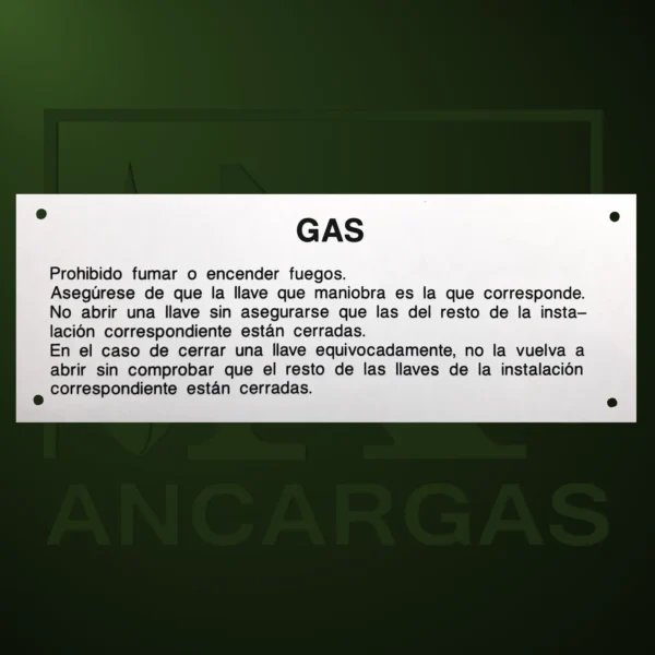 Letrero PROHIBIDO FUMAR - Imagen Web de Ancargas ©
