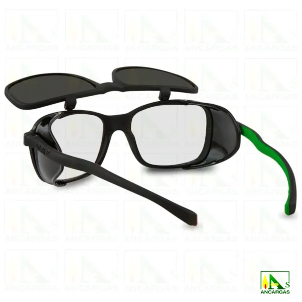 Gafas de protección Duplex 1095 DIN5 con filtro para soldadura con frontal abatible - Imagen 2