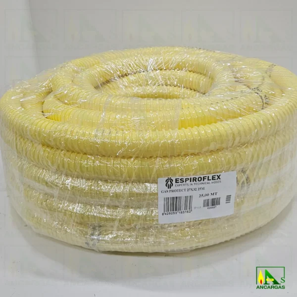 Tubería de PVC flexible reforzada Gas Protect Espiroflex 38x47 rollo de 25m - Imagen 4
