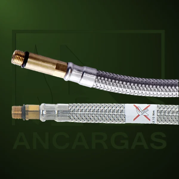 Conexiones grifería acero inox Ø8,5 AENOR Presión nominal 10bar espiga - Imagen Web de Ancargas ©