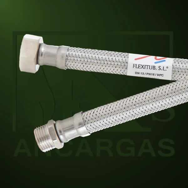 Conexiones para instalaciones sanitarias industriales acero inox Ø13 Presión nominal 16bar - Imagen Web de Ancargas ©