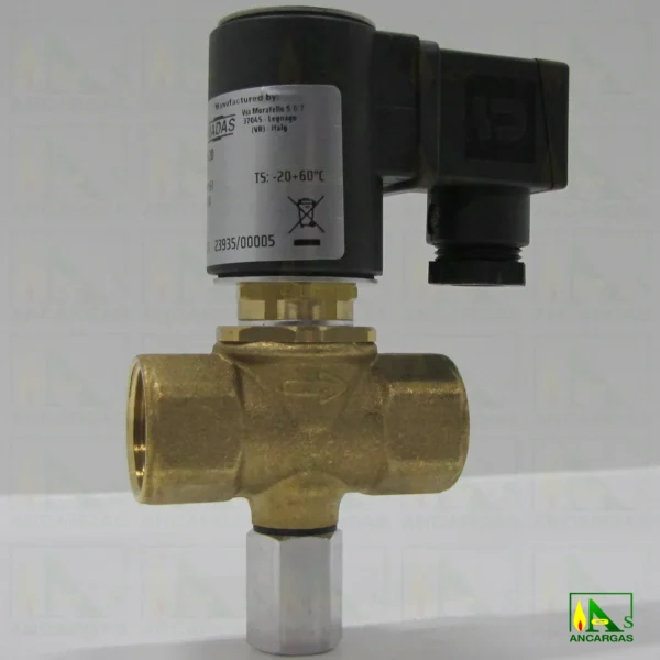 Electroválvula rearme manual NC a 230V - 500mbar DN20 - Imagen Web de Ancargas ©