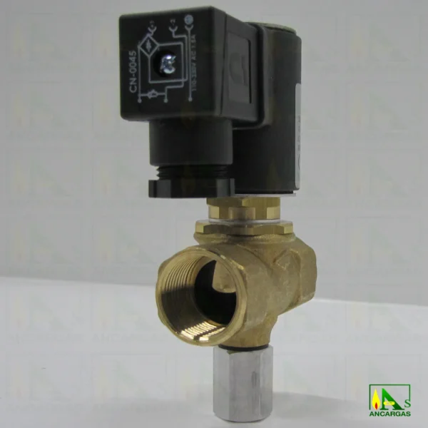 Electroválvula rearme manual NC a 230V - 500mbar DN20 - Imagen Web de Ancargas ©