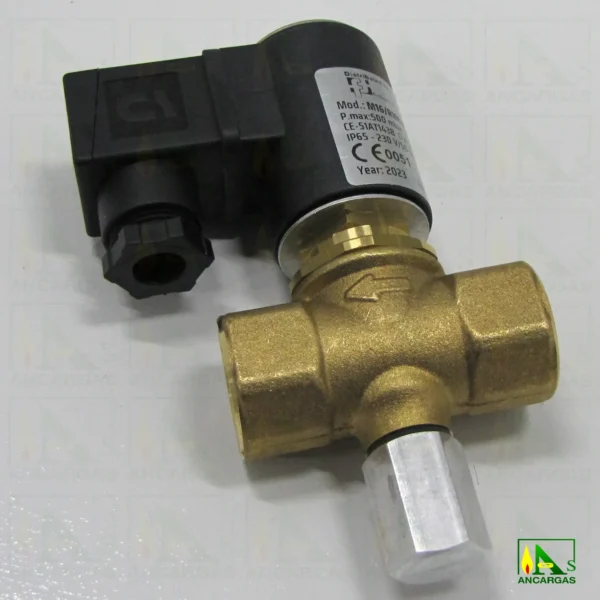 Electroválvula rearme manual NC a 230V - 500mbar DN20 - Imagen Web de Ancargas ©