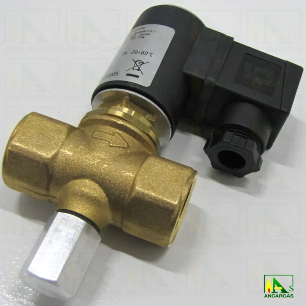 Electroválvula rearme manual NC a 230V - 500mbar DN20 - Imagen Web de Ancargas ©