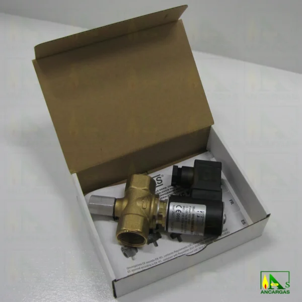 Electroválvula rearme manual NC a 230V - 500mbar DN20 - Imagen Web de Ancargas ©