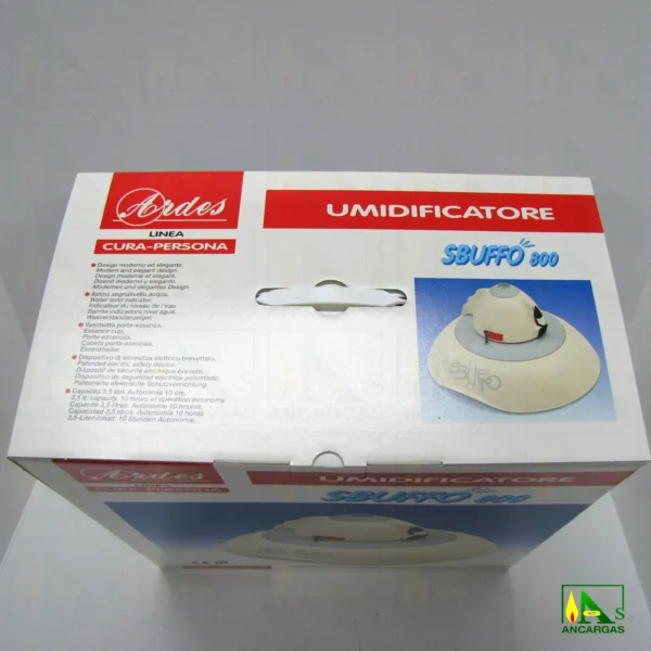 Humidificador de electrodos Ardes Sbuffo 650W 3,5L 10 horas silencioso regulable - Imagen Web de Ancargas ©