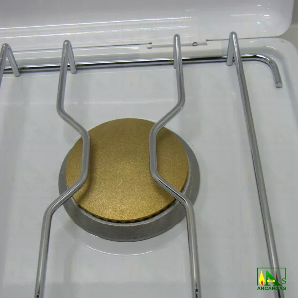 Cocina Gas Zeus esmaltada de 3 fuegos con tapa - Imagen Web de Ancargas ©
