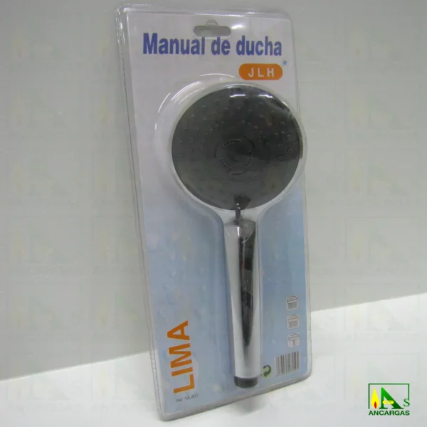 Mango de ducha Lima con 3 posiciones en blíster - Imagen Web de Ancargas ©
