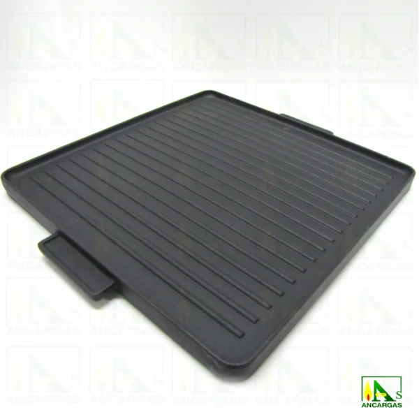 Plancha grill de hierro fundido para quemadores atmosféricos 38cm x 38cm - Imagen Web de Ancargas ©