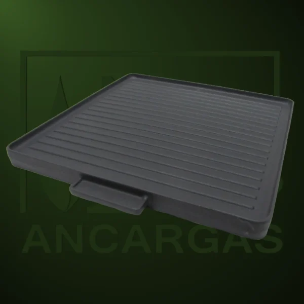 Plancha grill de hierro fundido para quemadores atmosféricos 38cm x 38cm - Imagen Web de Ancargas ©