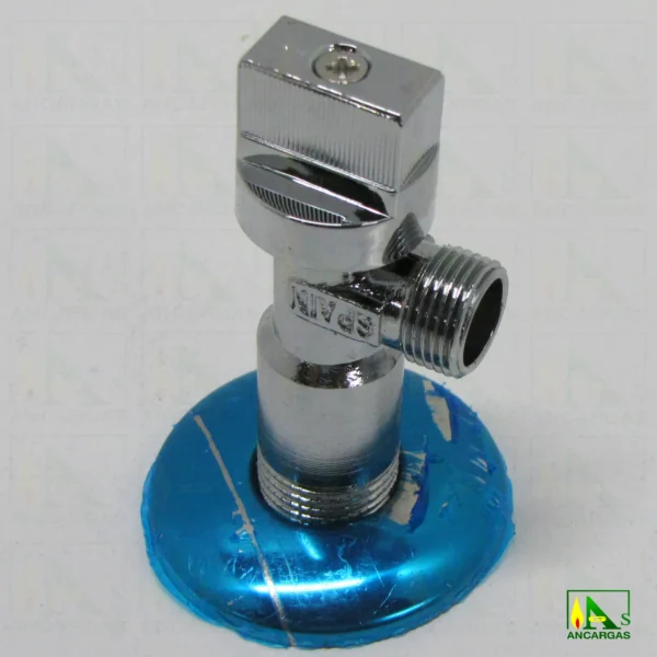 Llave de escuadra Roc de latón cromado - Imagen Web de Ancargas ©