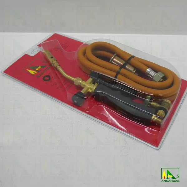 Soldador con economizador boquillas de 18 y 30 mm manguera y llave camping - Imagen Web de Ancargas ©