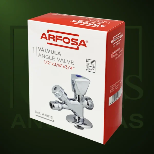 Llave de corte de agua lavadora doble - Imagen Web de Ancargas ©
