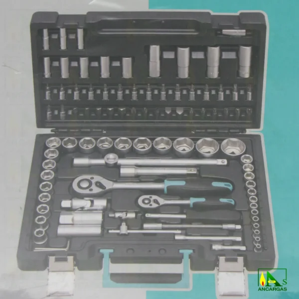 Estuche de carracas Top Line de 94 piezas Cr-V. Estuche 72 dientes - Imagen Web de Ancargas ©