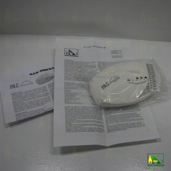 Detector de gas - propano-butano gas natural - Imagen Web de Ancargas ©