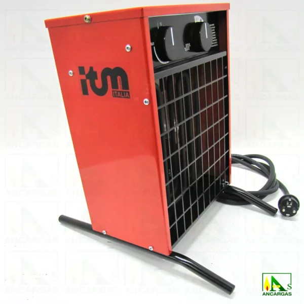Generador de aire caliente eléctrico (monofásico) 1720 Kcalh caudal 200 m³h - Imagen Web de Ancargas ©