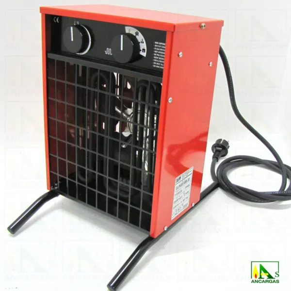 Generador de aire caliente eléctrico (monofásico) 1720 Kcalh caudal 200 m³h - Imagen Web de Ancargas ©