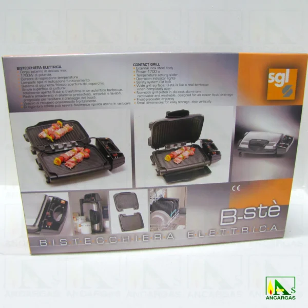 Plancha Grill Bistequera Electrica Biste - Imagen Web de Ancargas ©