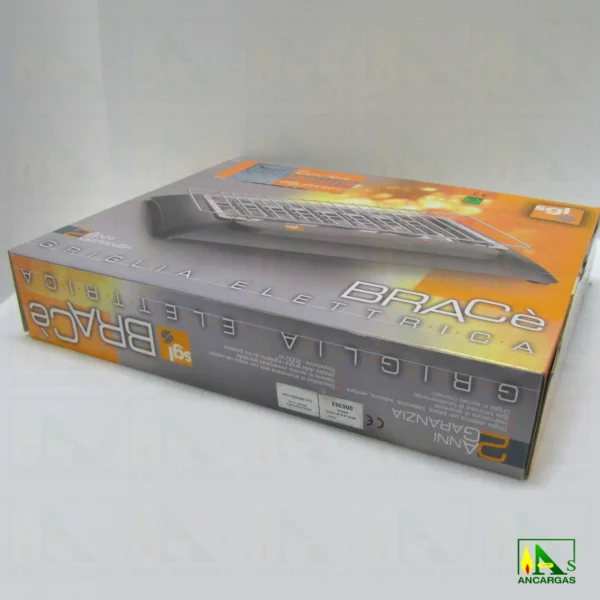 Barbacoa grill eléctrica Ardes Brace-Plus parrilla acero cromado 2000W con pies - Imagen Web de Ancargas ©