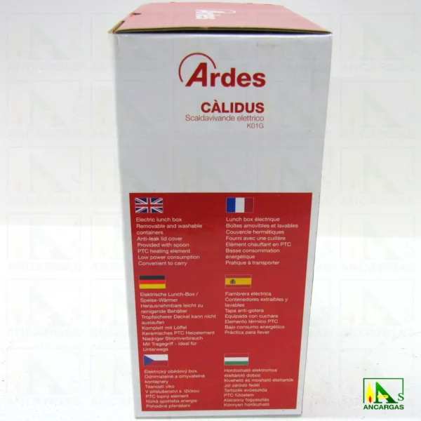 Ardes Calidus Fiambrera Eléctrica ar1k01g - Imagen Web de Ancargas ©