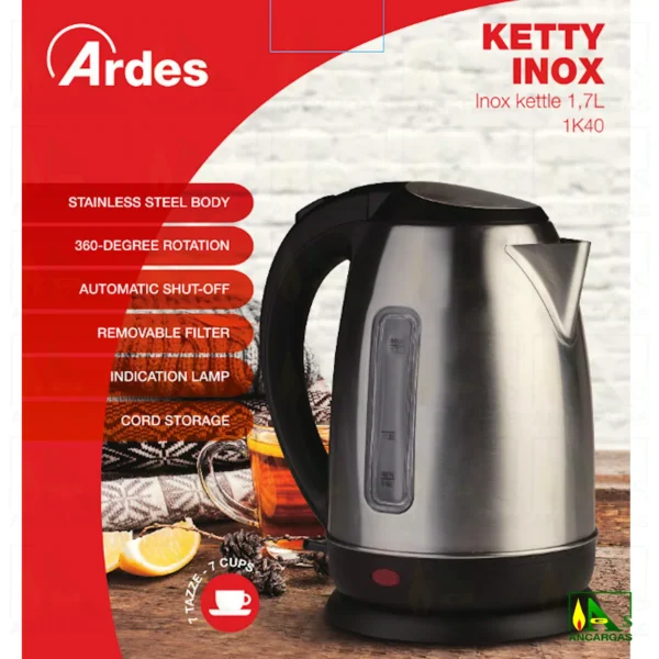 Ardes Ketty Inox Hervidor ar1k40 - Imagen Web de Ancargas ©