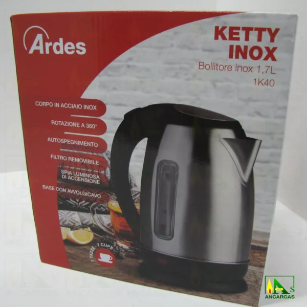 Ardes Ketty Inox Hervidor ar1k40 - Imagen Web de Ancargas ©