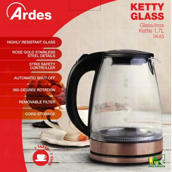 Ardes Ketty Rose Hervidor ar1k45 - Imagen Web de Ancargas ©
