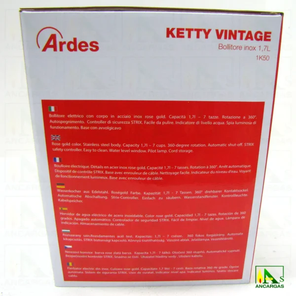 Ardes Ketty Vintage Hervidor ar1k50 - Imagen Web de Ancargas ©