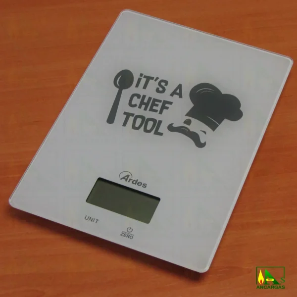 Ardes Báscula de cocina digital Glassy - Imagen Web de Ancargas ©