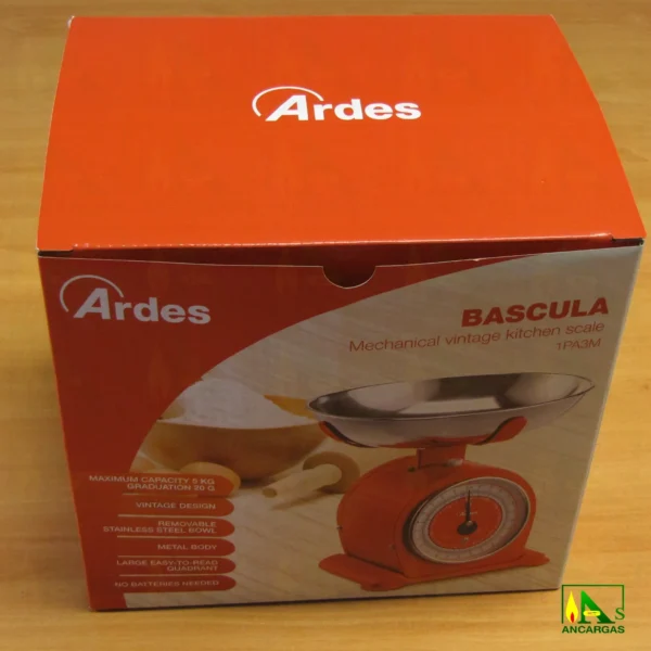 Ardes Báscula de cocina vintage - Imagen Web de Ancargas ©