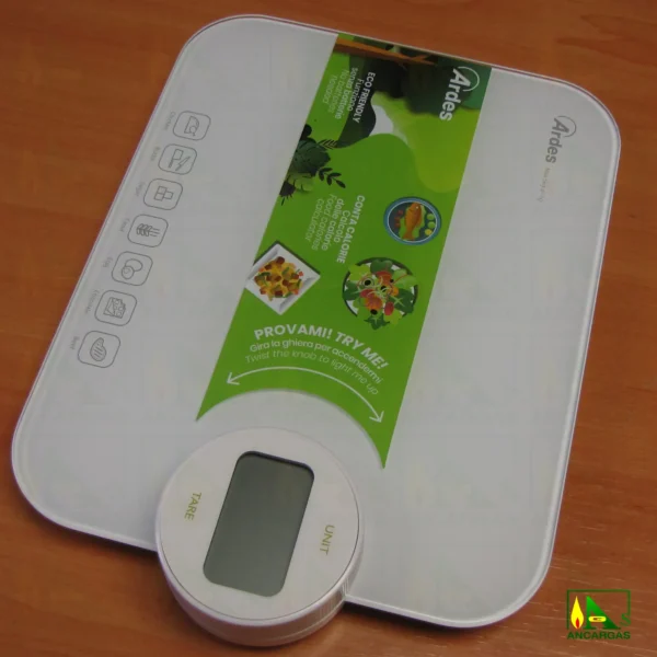 Ardes Báscula de cocina ENERGA - SIN PILAS - Imagen Web de Ancargas ©