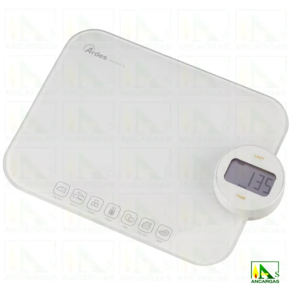 Ardes Báscula de cocina ENERGA - SIN PILAS - Imagen Web de Ancargas ©