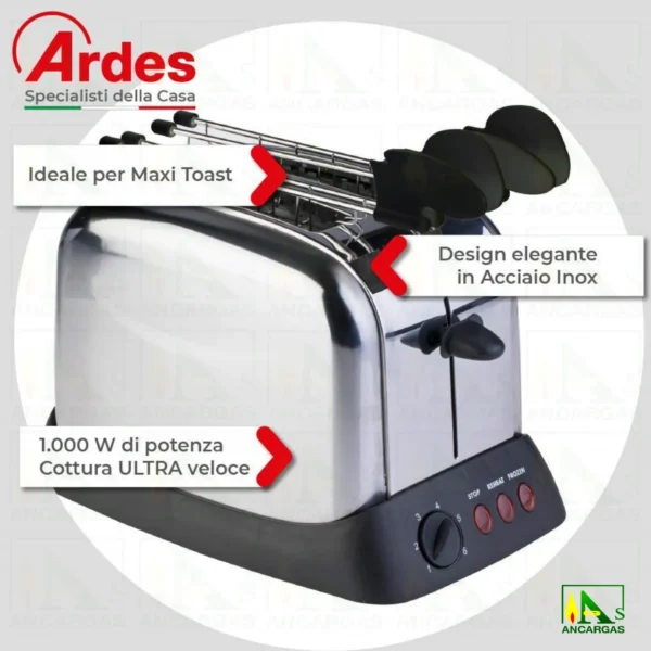 Ardes Tostadora Inox - Imagen Web de Ancargas ©