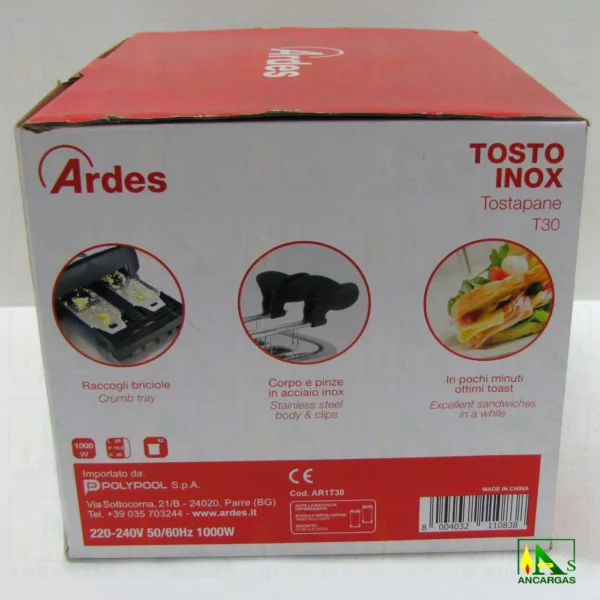 Ardes Tostadora Inox - Imagen Web de Ancargas ©