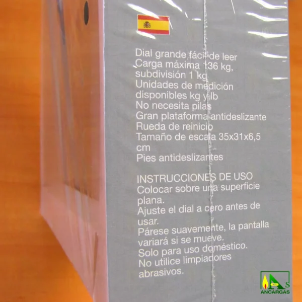 Ardes Báscula Mecánica de baño Costanza - Imagen Web de Ancargas ©