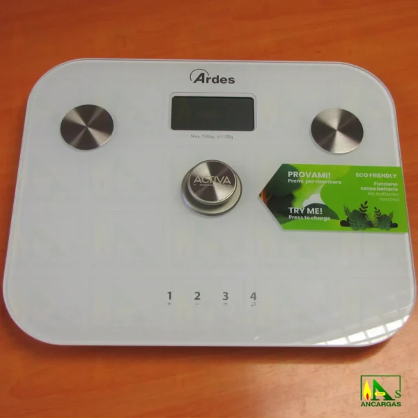 Ardes Báscula de baño ACTIVA - SIN PILAS - Imagen Web de Ancargas ©