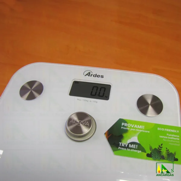 Ardes Báscula de baño ACTIVA - SIN PILAS - Imagen Web de Ancargas ©