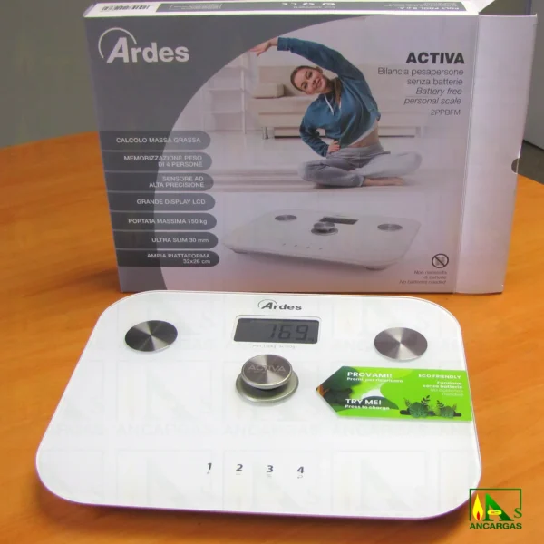 Ardes Báscula de baño ACTIVA - SIN PILAS - Imagen Web de Ancargas ©