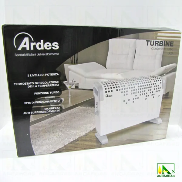 Ardes Calefactor de Convección Turbine - Imagen Web de Ancargas ©