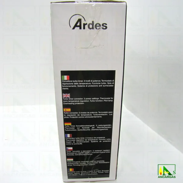 Ardes Calefactor de Convección Turbine - Imagen Web de Ancargas ©