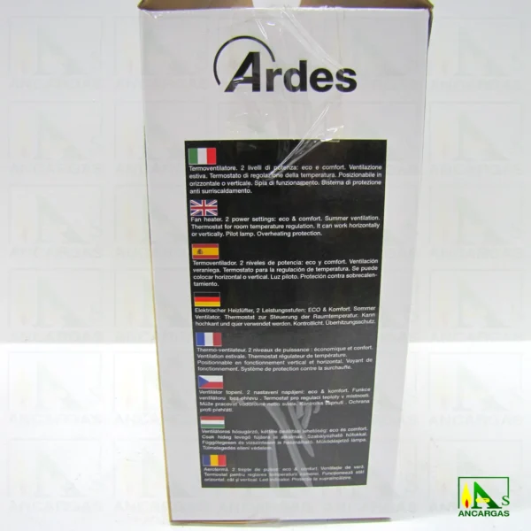 Ardes Calentador Tepo Double - Imagen Web de Ancargas ©