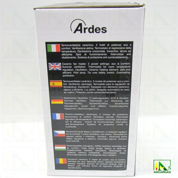 Ardes Calefactor Hotto - Imagen Web de Ancargas ©