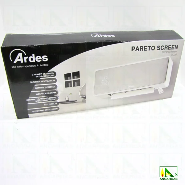 Termoventilador de Pared Pareto Screen - Imagen Web de Ancargas ©