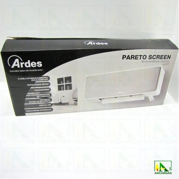 Termoventilador de Pared Pareto Screen - Imagen Web de Ancargas ©