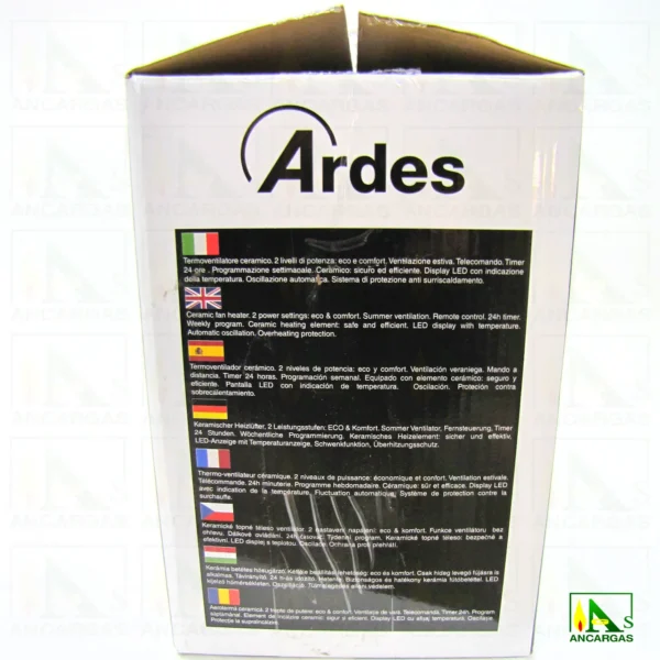 Termoventilador de Pared Pareto Screen - Imagen Web de Ancargas ©