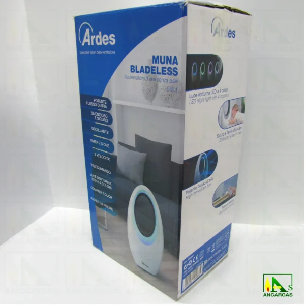 Ventilador sin aspas Muna - Imagen Web de Ancargas ©