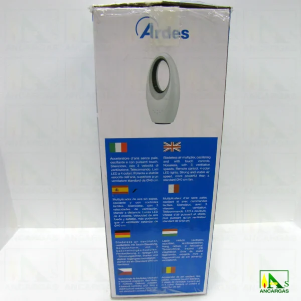 Ventilador sin aspas Muna - Imagen Web de Ancargas ©