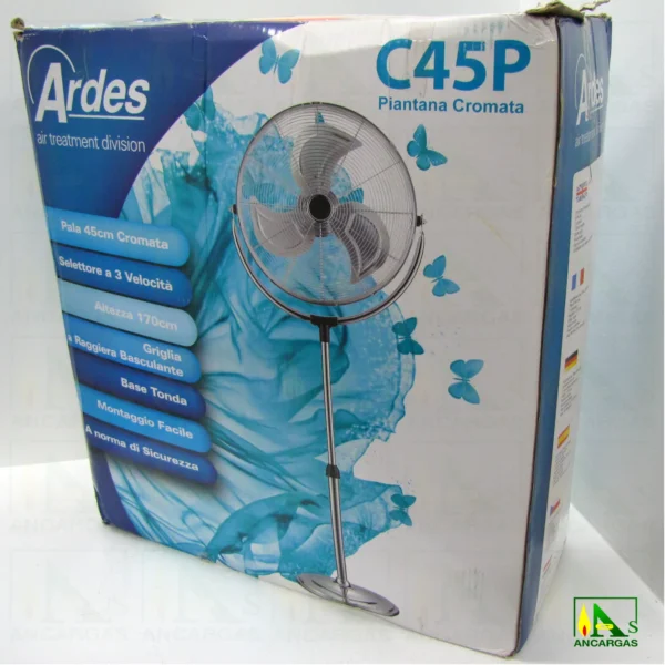 Ventilador Chrome de pie Cromado 45cm - Imagen Web de Ancargas ©