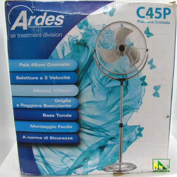 Ventilador Chrome de pie Cromado 45cm - Imagen Web de Ancargas ©